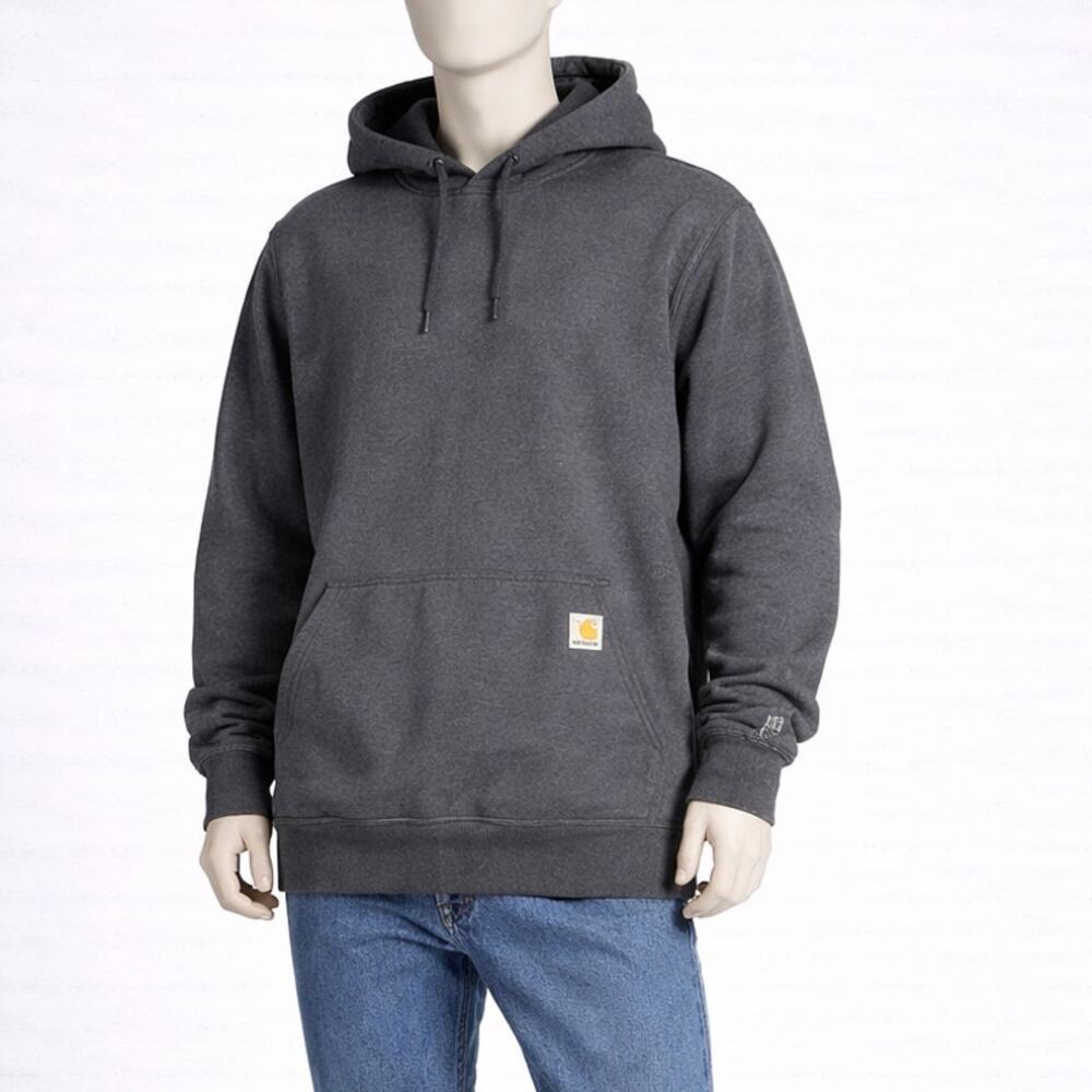 Carhartt Original Fit Hoodie XL Tall Gray Workwear Pullover Logo rain defender